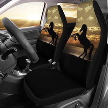 Stallion Horse Silhouette Ocean Sunset Seat Covers