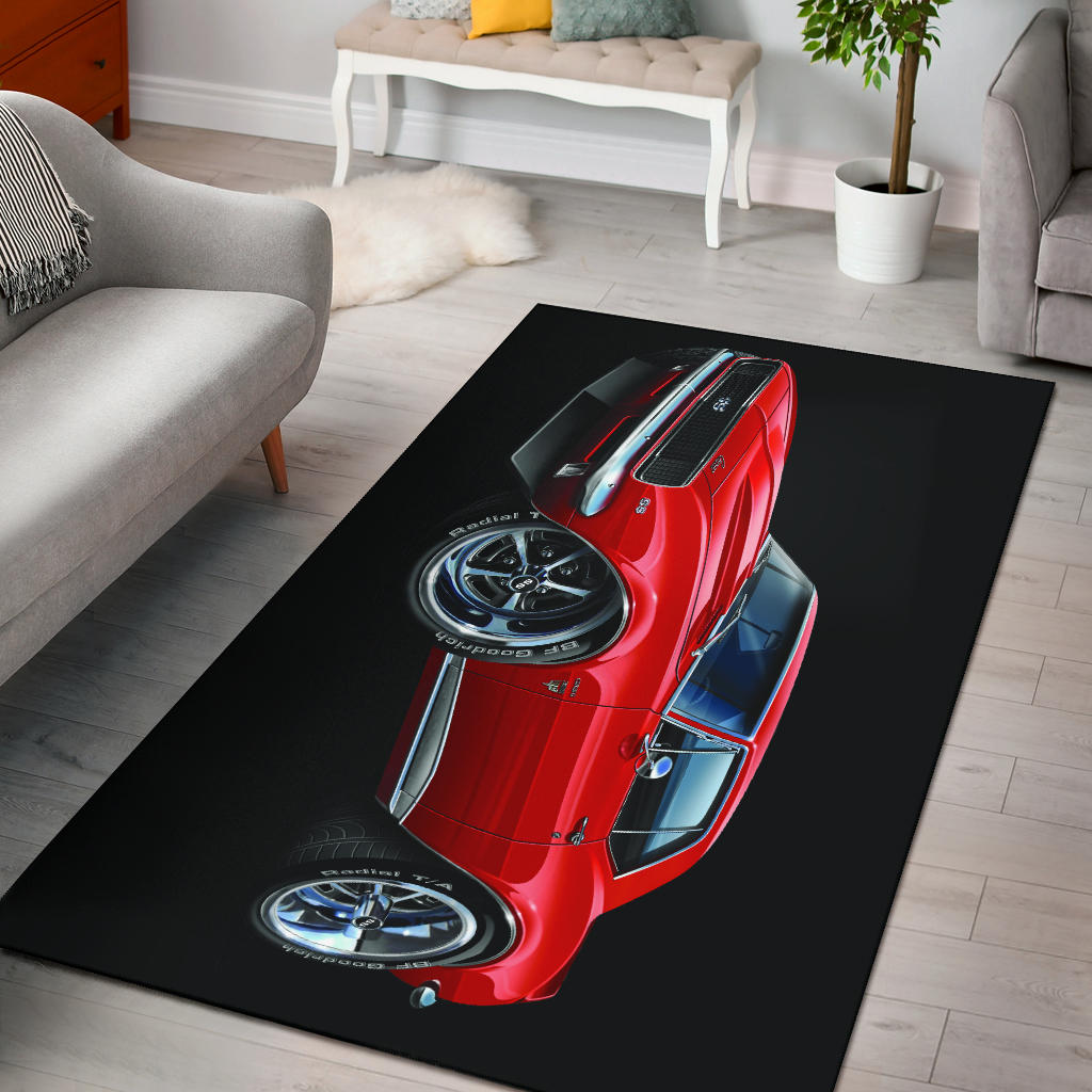 1967 SS Car Art Camaro Area Rug