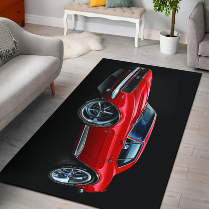 1967 SS Car Art Camaro Area Rug