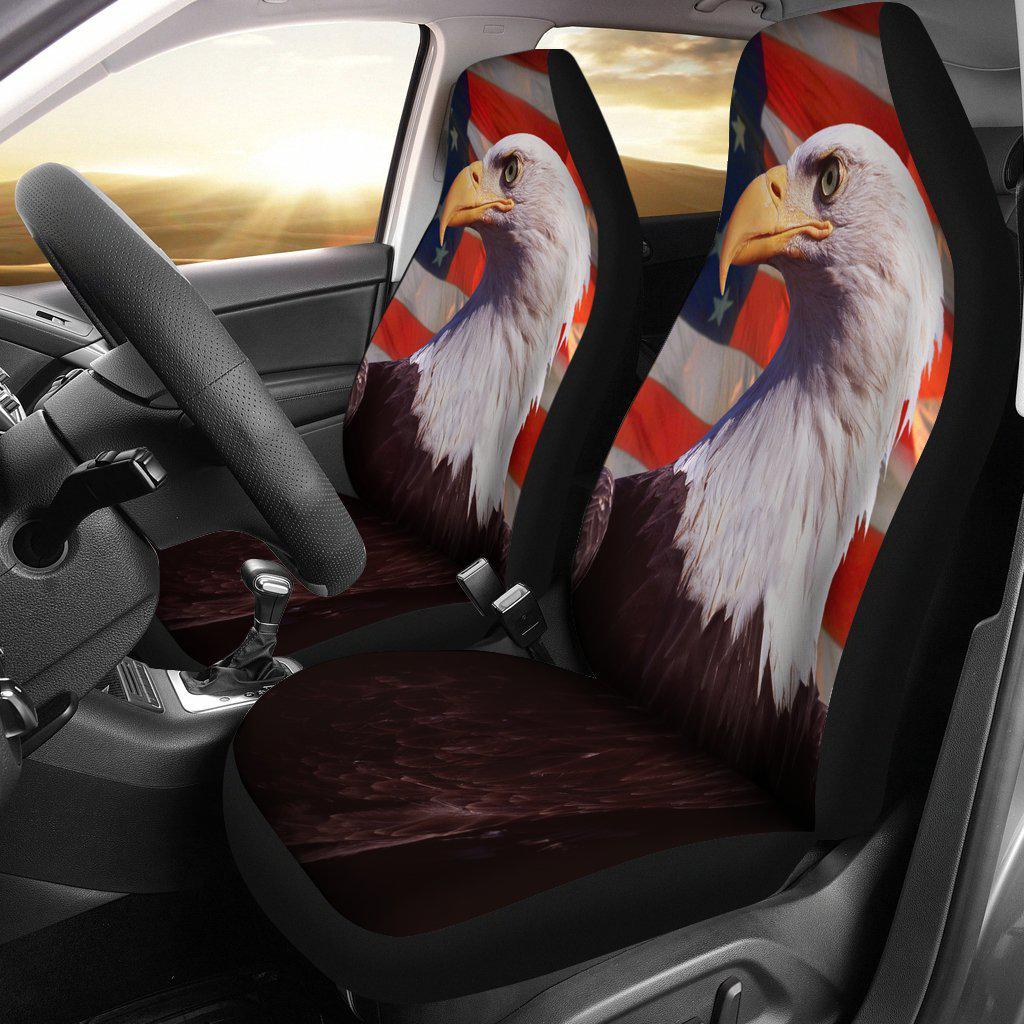Eagle American Flag Seat Covers