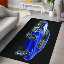 1970 Blue White Stripes Chevelle Area Rug