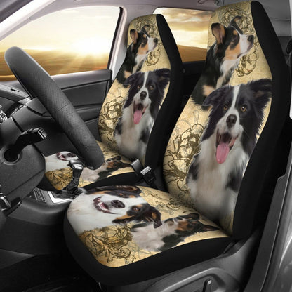 Border Collie Car Seat Covers (Set of 2)