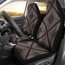 Coffee Brown Car Seat Covers Diamond
