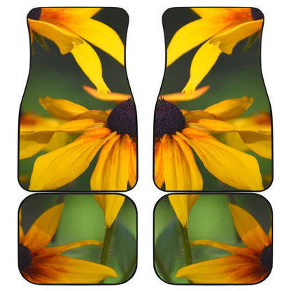 Front and Back Car Mats - Yellow Daisies Design