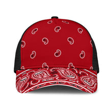 Classic Red Bandana All Over Mesh Back Cap