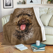Premium Blanket Spanish Water Dog Face Hair Blanket