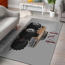 1986 4x4 Pickup Truck Car Art Area Rug