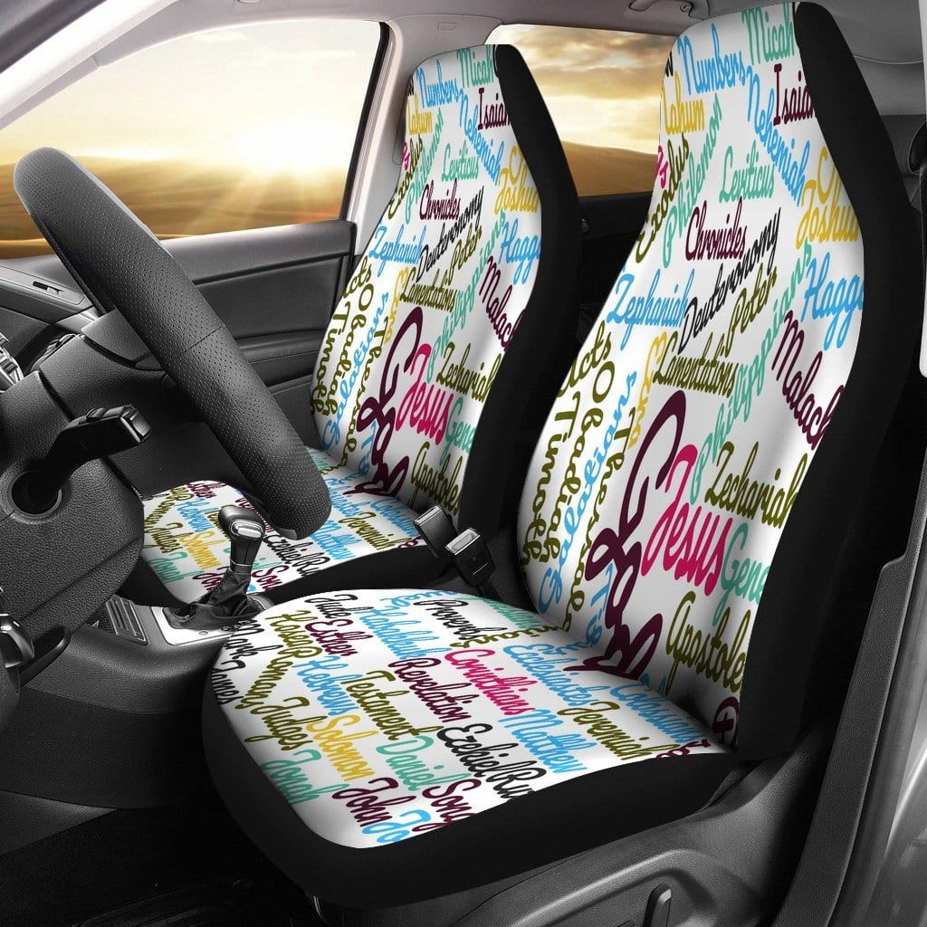 Custom-Made Holy Bible Books Car Seat Covers