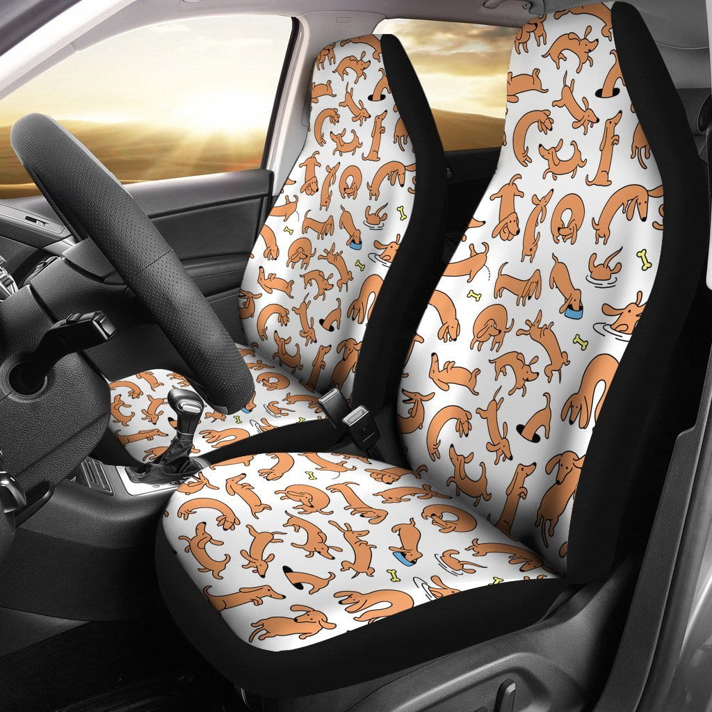 Dachshund V1 Car Seat Covers (Set of 2)