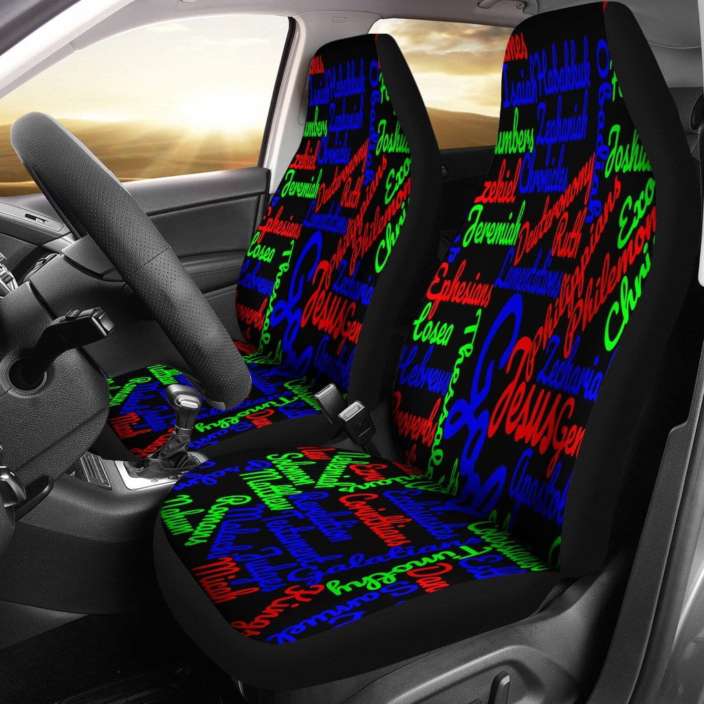 Custom-Made Holy Bible Books Mixed Colors Car Seat Covers