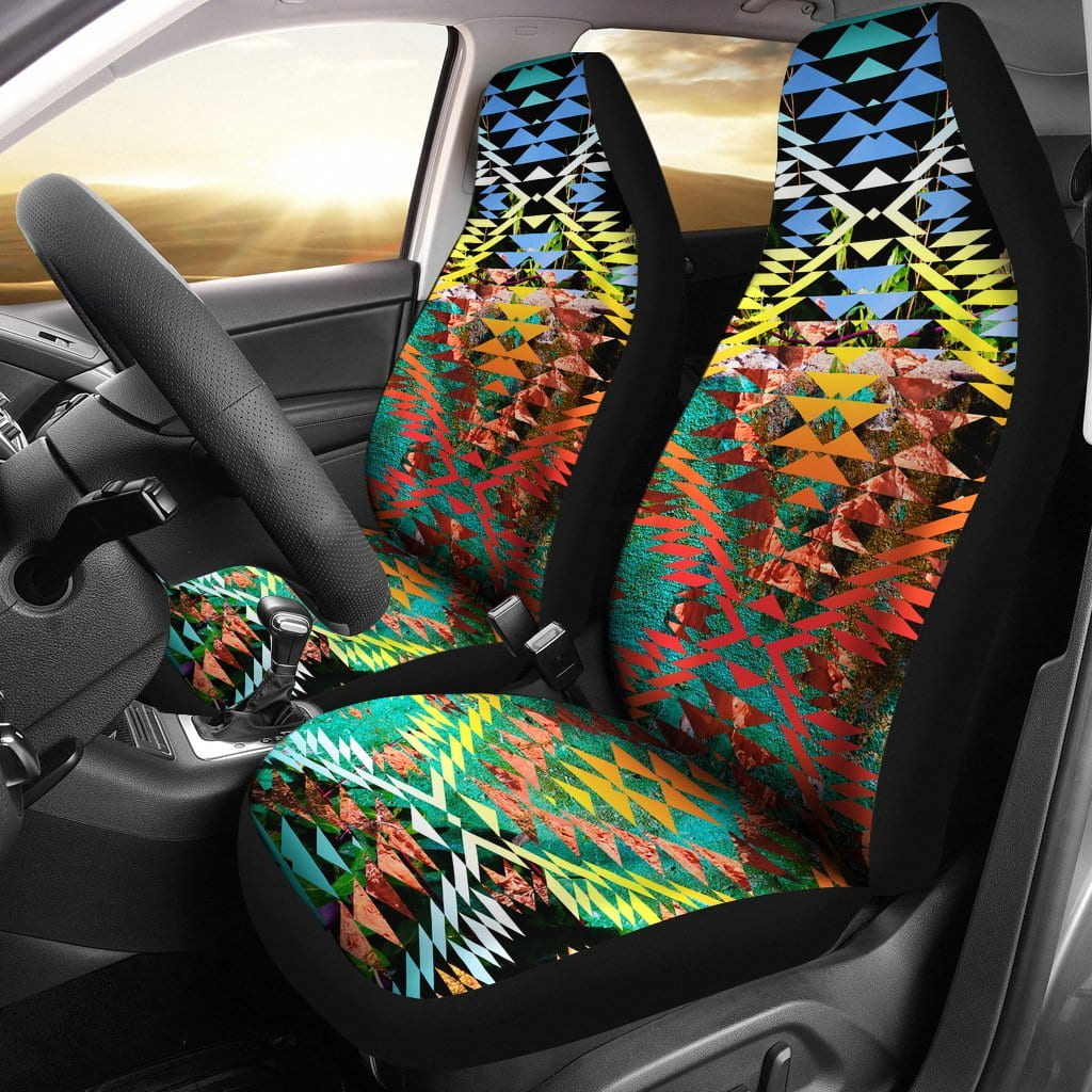 Taos Sunset Camo Set of 2 Car Seat Covers