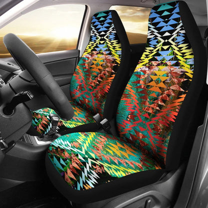 Taos Sunset Camo Set of 2 Car Seat Covers