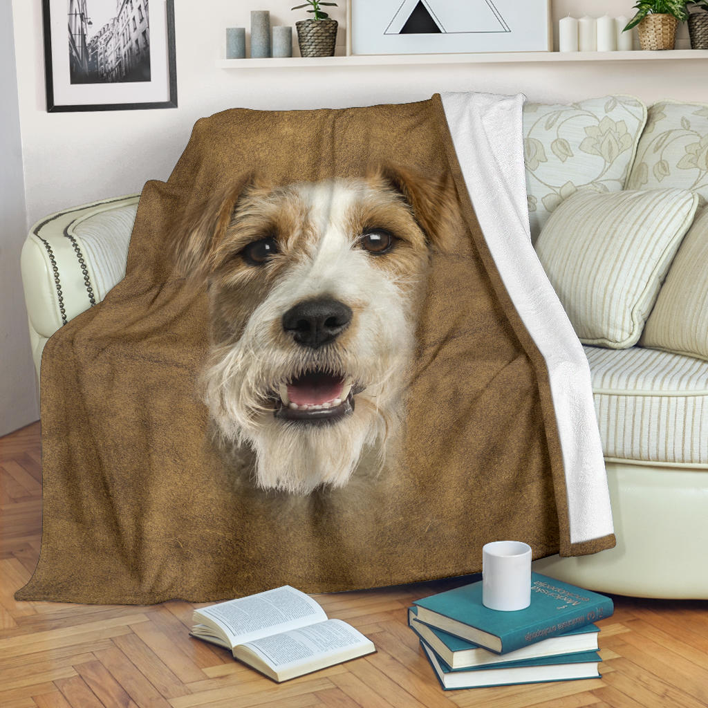 Premium Blanket Fox Terrier Face Hair