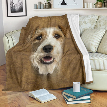 Premium Blanket Fox Terrier Face Hair