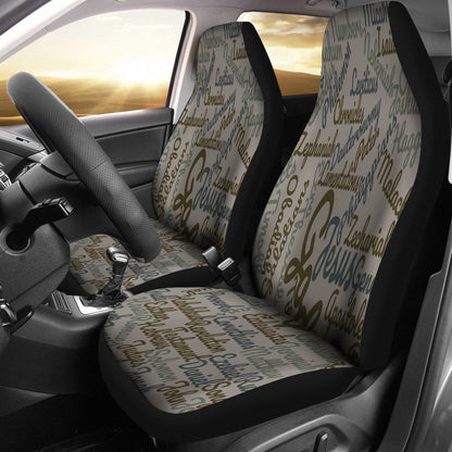 Custom-Made Holy Bible Books Grey Car Seat Covers