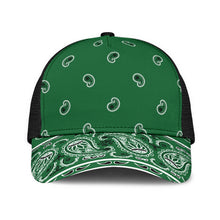 Classic Green Bandana All Over Mesh Back Cap