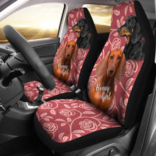 Pink Dachshund Car Seat Covers