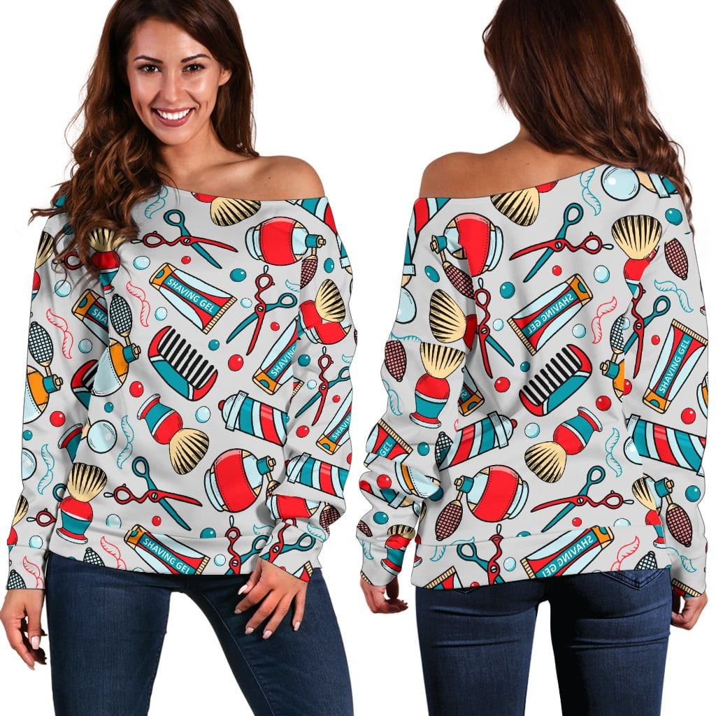 BARBER TOOLS SHOULDER SWEATER