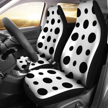 Polka Dots Black Print Seat Covers