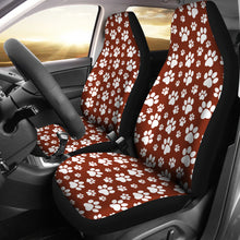 Paw Prints Front Car Seat Covers