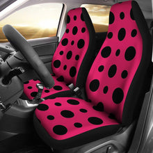 Pink Polka Dots Design Seat Covers