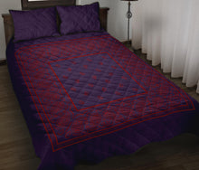 Purple and Red Bandana Bed Quilts with Shams