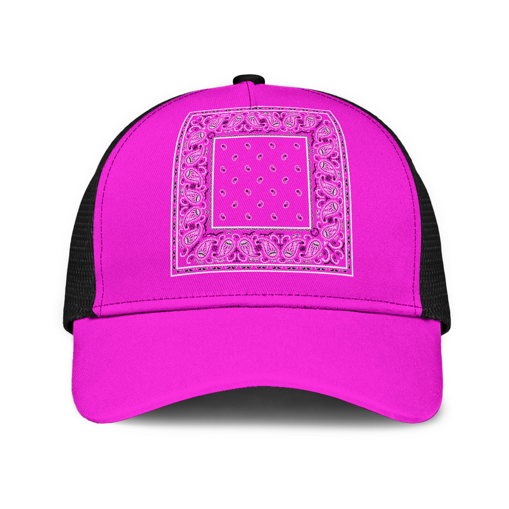Abruptly Pink Bandana Mesh Back Cap