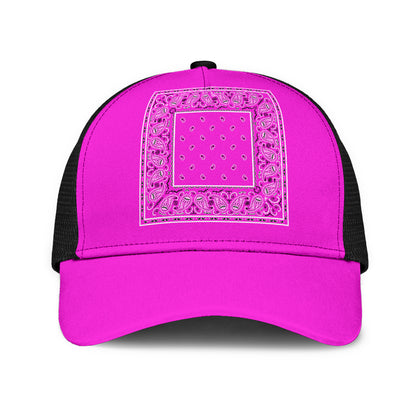 Abruptly Pink Bandana Mesh Back Cap