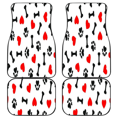 FRONT/BACK DOG LOVE CAR MATS