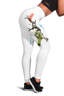 Running Horse Leggings (White)