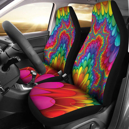 Abstract Color Design Seat Covers