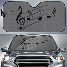 Music Notes Auto Sun Shade