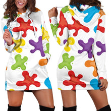 Art Splatter Hoodie Dress