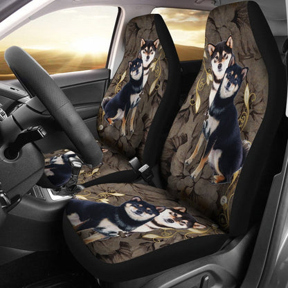 Black Shiba Inu Seat Covers (Set of 2)