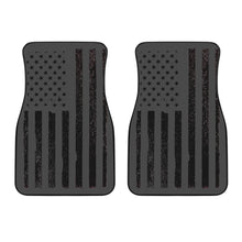 Black American Flag front floor mat