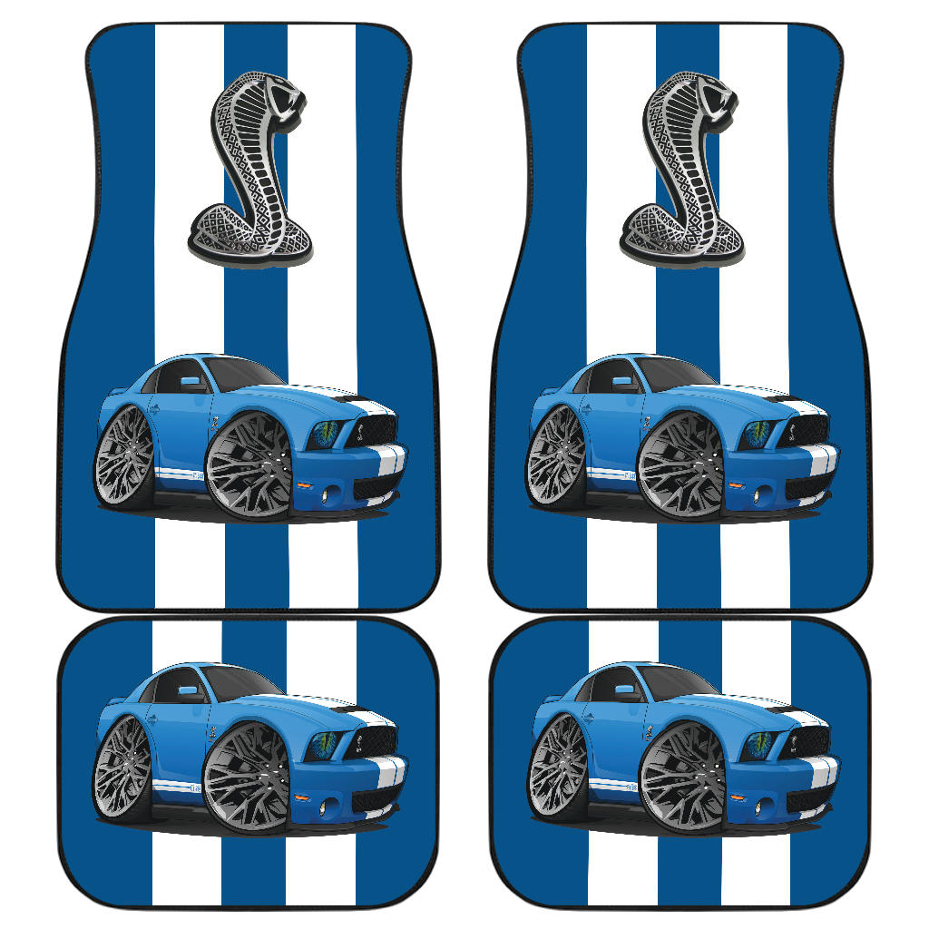 Mustang Cobra Muscle Car Art Floor Mats Set of 4