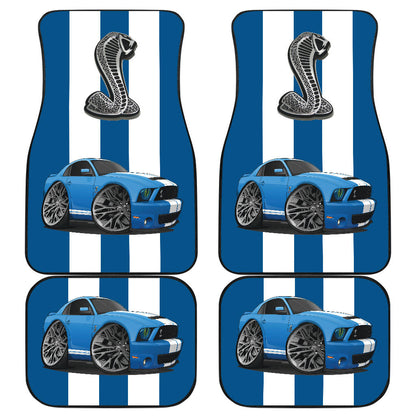 Mustang Cobra Muscle Car Art Floor Mats Set of 4