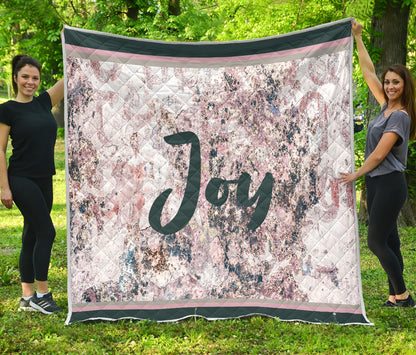 Joy Rose Gray Quilt