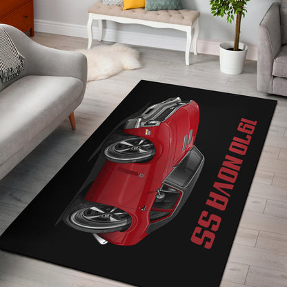 1970 Nova SS Car Art Area Rug