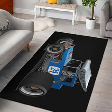 Blue Race Car Super Modified Car Art Area Rug