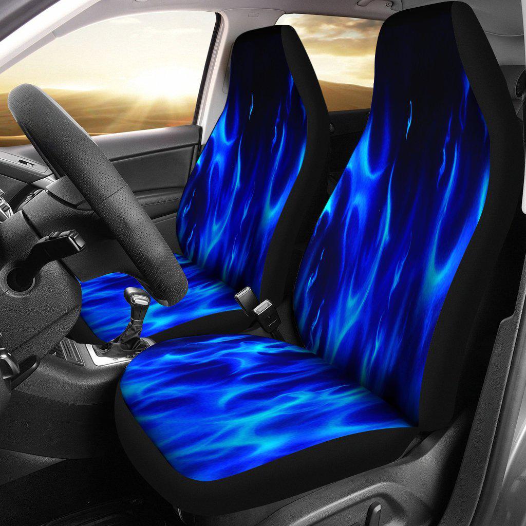 Blue Flames Design Seat Covers