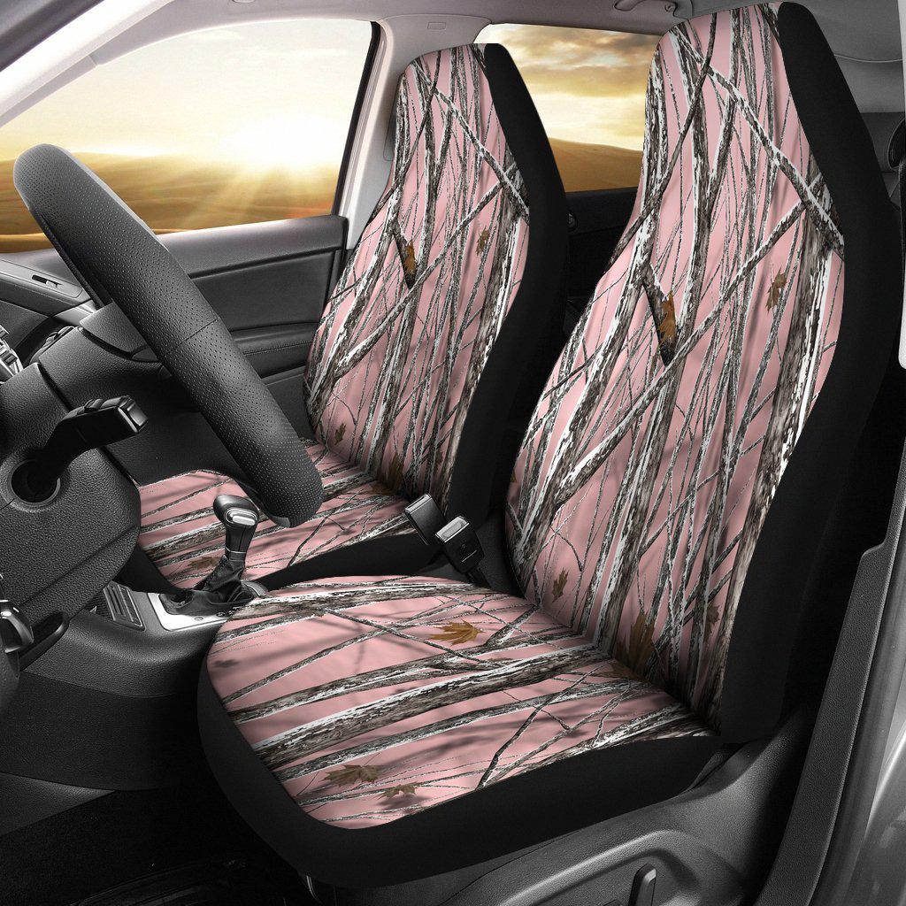 Snowstorm Camo Pink Design Seat Covers