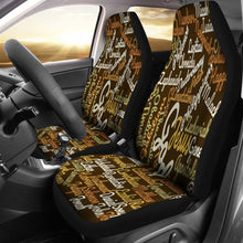 Custom-Made Holy Bible Books Brown Car Seat Covers