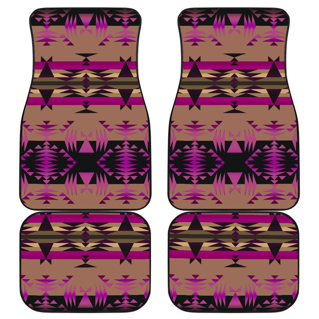 Between the Mountains Berry Set of 4 Car Floor Mats