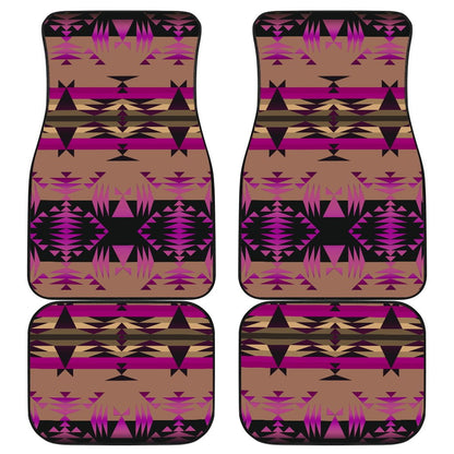 Between the Mountains Berry Set of 4 Car Floor Mats