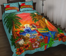 Margaritaville Baby Blue Quilt Set