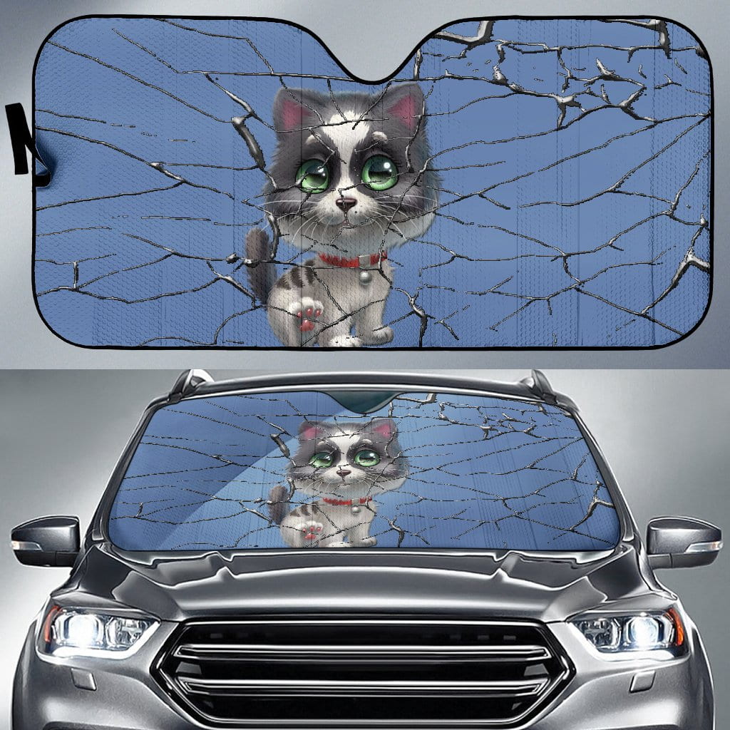 Cute kitten Auto Sun Shade