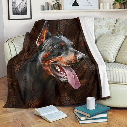 Premium Blanket Doberman - Blanket - 1145