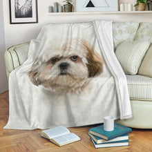 Premium Blanket Shih Tzu Face Hair Blanket