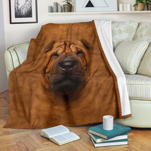 Premium Blanket Shar Pei Face Hair Blanket